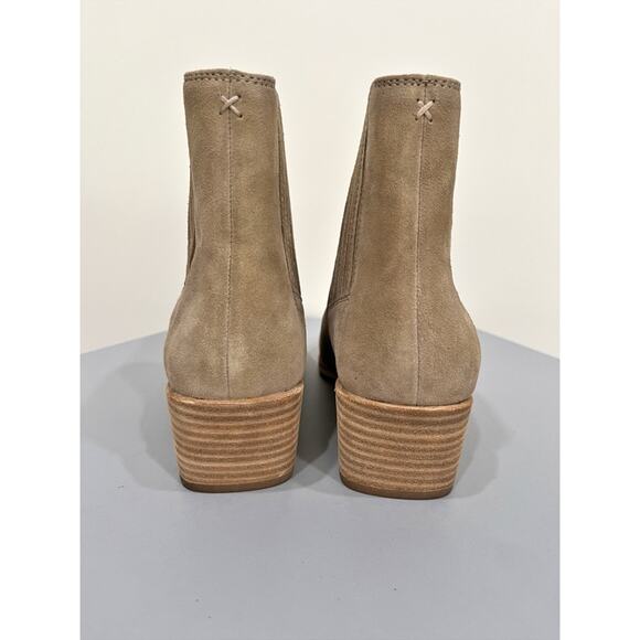Rag & Bone Rover Suede Chelsea Boot Almond Toe Ankle Booties Slip On - Picture 3 of 11